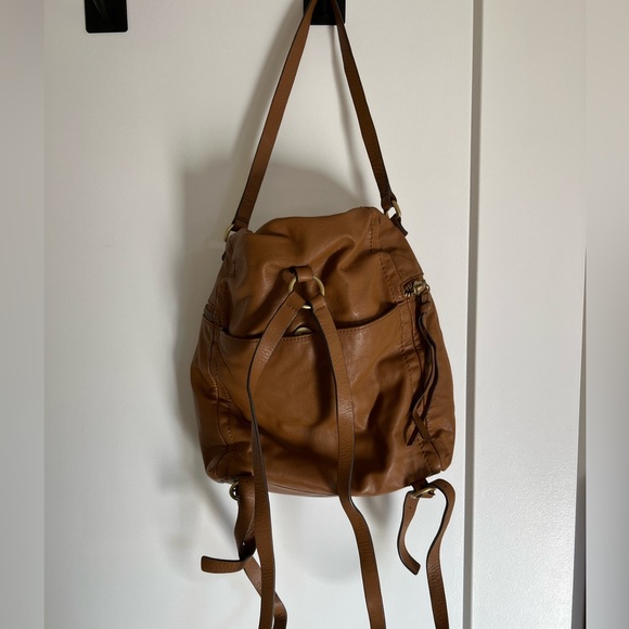 Lucky Brand Leather Backpack Purse - Picture 2 of 2
